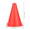 6pcs 18cm Soccer Training Cone Football Barriers Plastic Marker Holder Accessory (Red)