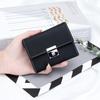 2024 First Layer of Cowhide Women Wallets Genuine Leather Short Wallet Luxury Lock Purse For Ladies Trifold Billfold Card Holder