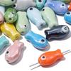 10 шт. Маленькая рыбка Керамические бусины DIY Ожерелье Серьги Аксессуары для бижутерии Подвески Свободные бусины Для рукоделия
