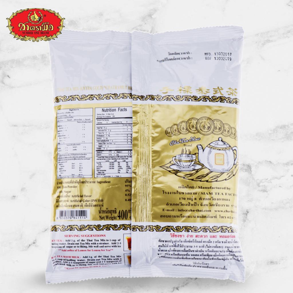 ChaTramue Премиальный тайский чай Gold Label в пакетиках (верхние чайные листья) 400 г - Тайский