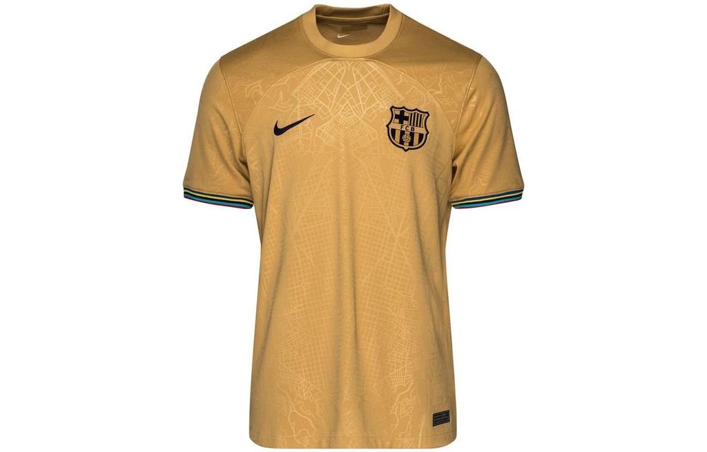 Nike Мужские футбольные майки Желтые Умеренные Прямой крой DJ7675-715