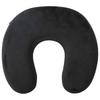 Travel Neck Pillow for Neck Support Black Viscoelastic Foam