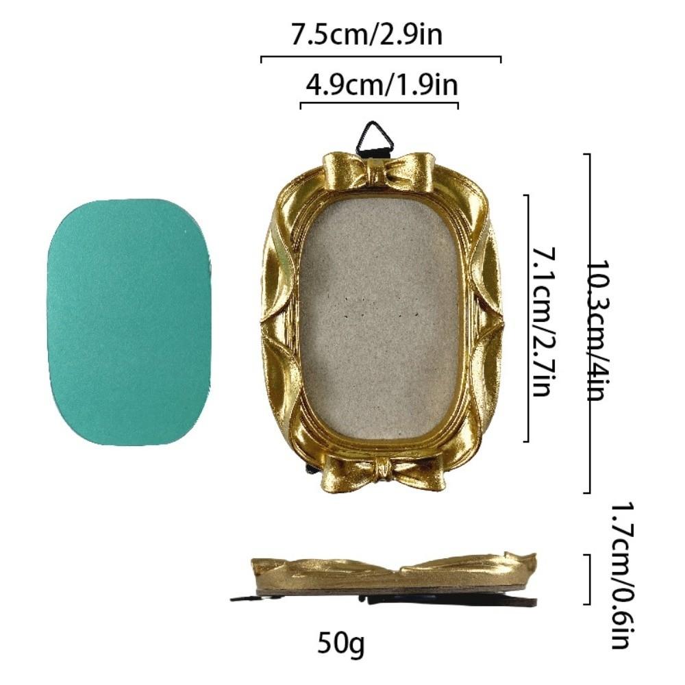 Resin Picture Frame Ornaments Mini Photo Display Holders Baroque Style Photo Frame Living Room