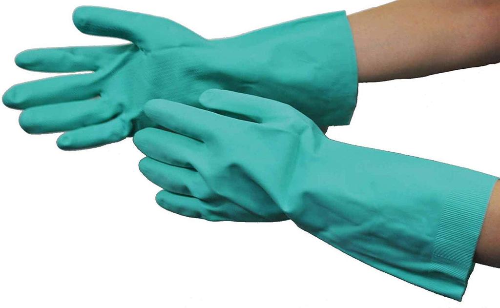 Dunlop Home Products Перчатки из натурального каучука, мягкие и прочные, зеленые, L, набор для мытья посуды, 10 шт. SP-8
