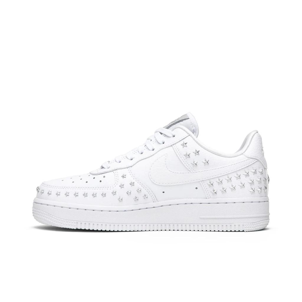 Nike Womens Air Force 1 Low 'Star-Studded' (women's sizes) White Skate Shoes AR0639 100