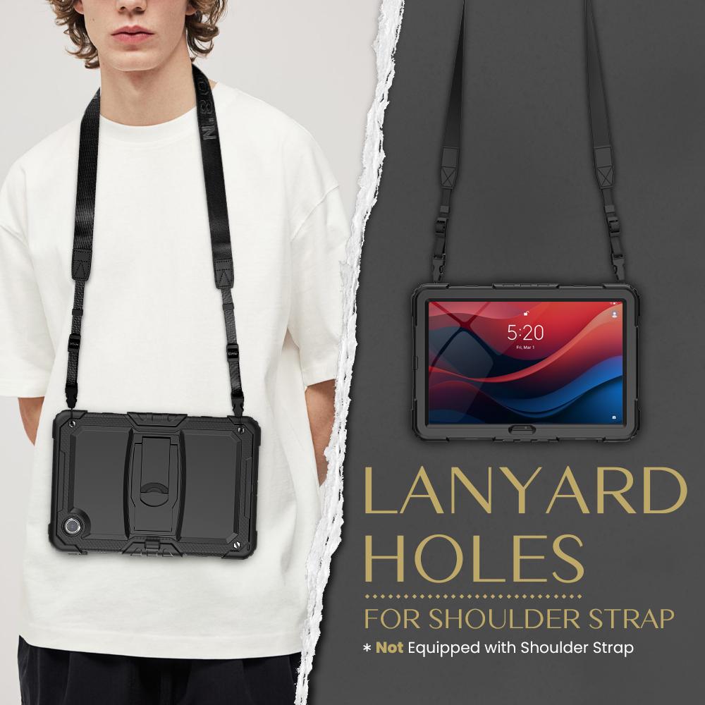 Чехол для Lenovo Tab M11/Xiaoxin Pad 11 2024 TB-330FU/TB-331FC PC+Силикон Подставка Чехол для планшета с ремешком