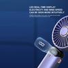 Usb Handheld Mini Fan Foldable Portable Camping Electric Fans 5 Speed Usb Rechargeable Fan With Phone Stand And Display Screen