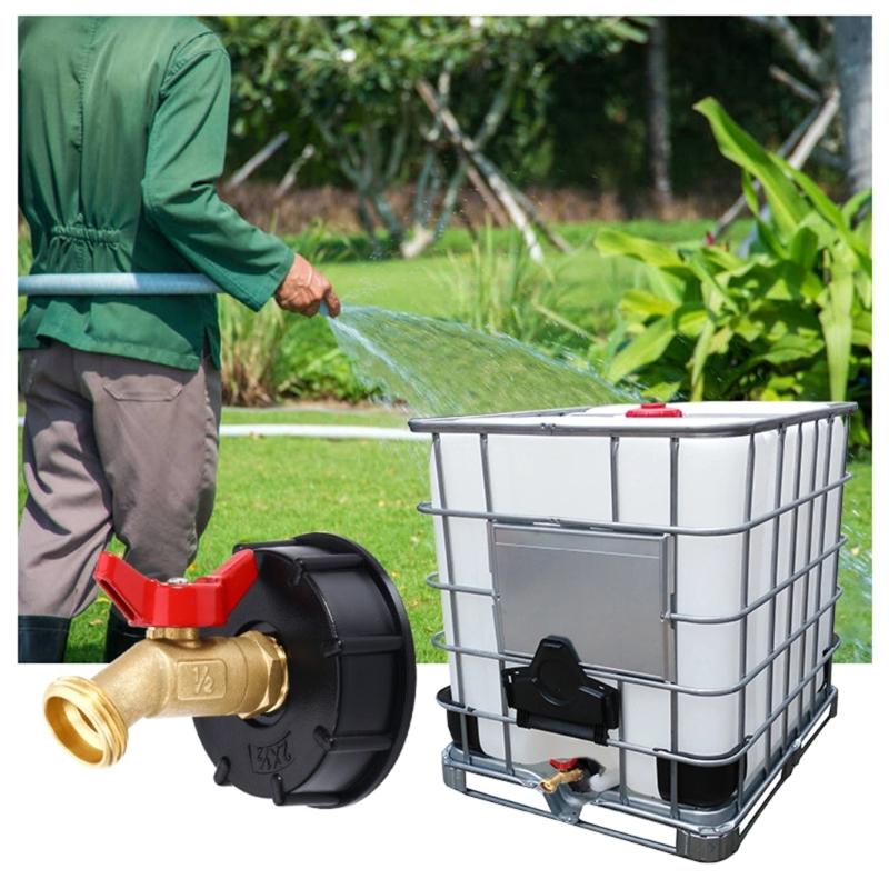 IBC Tote Adapter IBC Tote Fittings Adapter Fine Thread Tote Valves Brass Hose Faucet Valves for Garden Hose Connector