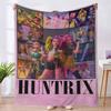 Flannel Blanket Witch Hunter K-Pop Series 4 Blankets Nap Blanket Autumn And Winter Flannel Blanket Can Be Connected To Jit