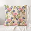 Modern minimalist floral Art Cushion Cover Natural Linen Organic Fabric DoubleSided Printing Sofa Home Decor Gift Pillow Cover
