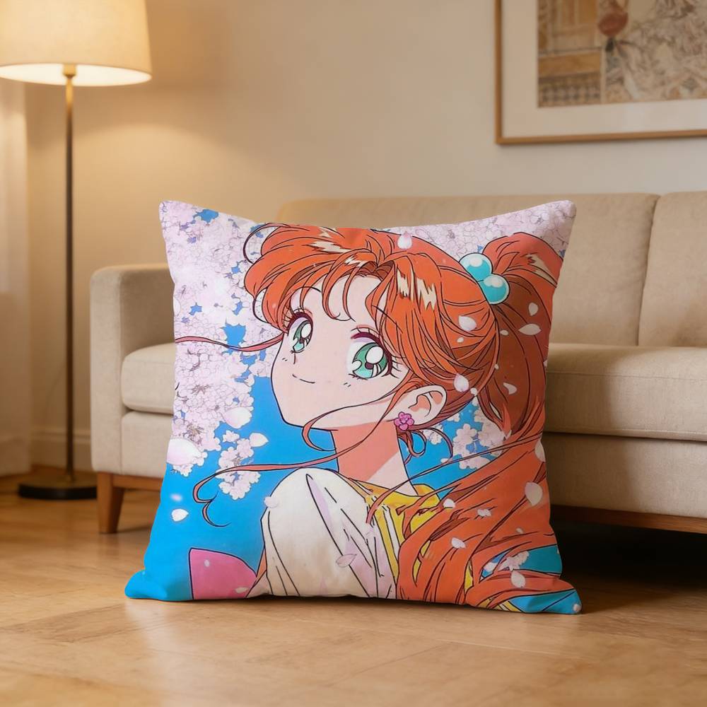 Makoto Kino Sailor Jupiter Pillow Case For Sofa Living Room Home Office Decor Protective Cover
