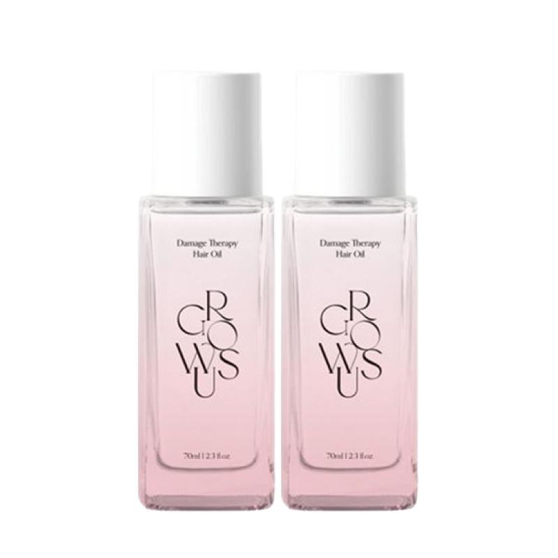 Growus Damage Therapy Hair Oil Nourishing Shine & Frizz Control 65ml x 2 Set