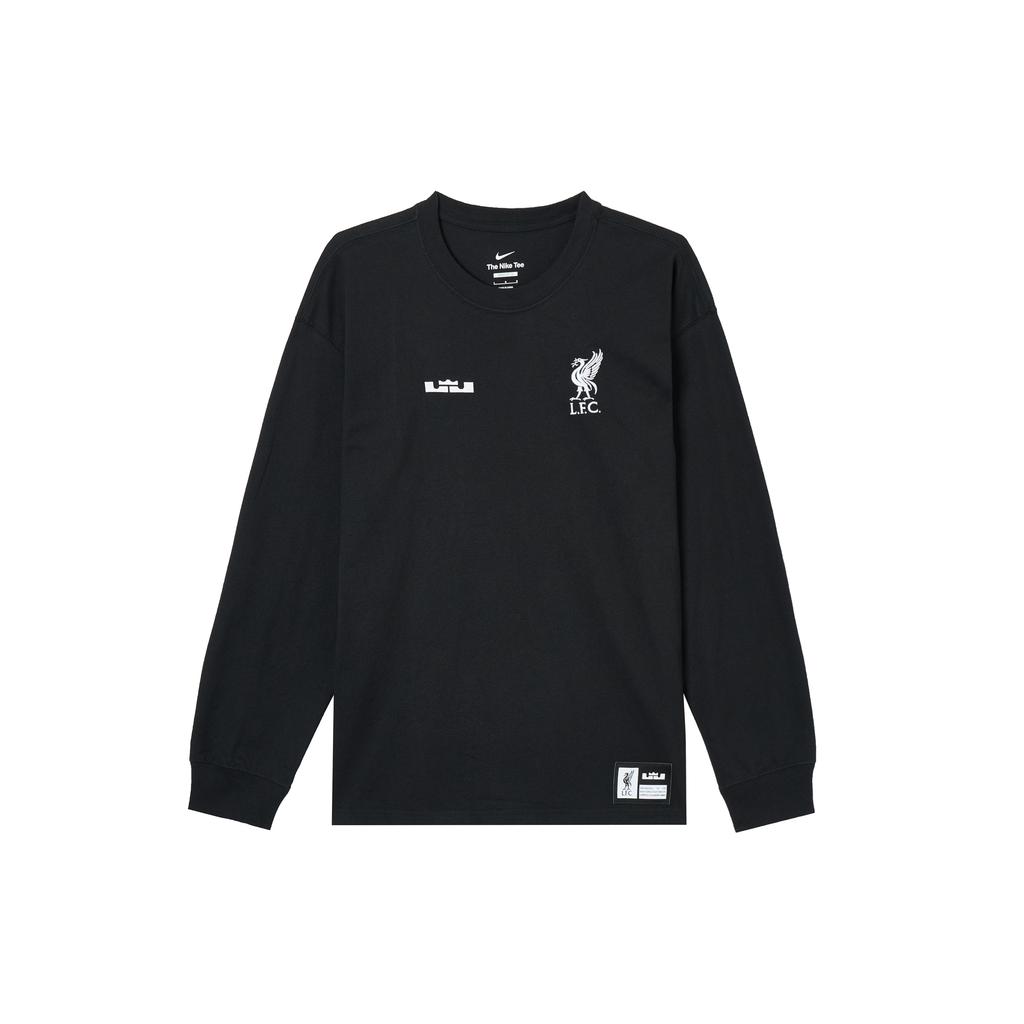 Nike X Леброн Джеймс X Ливерпуль Футболка Dri Fit Версия США Мужская Черная FD4025-010