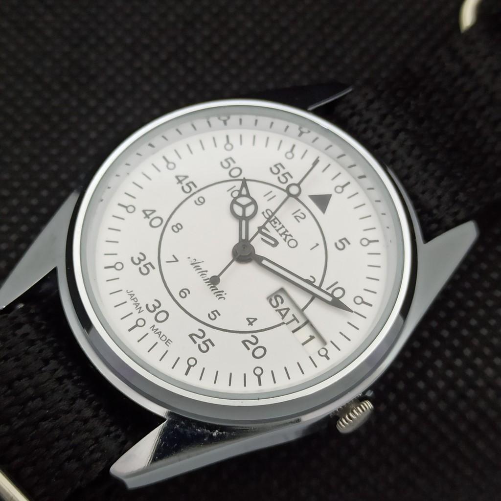 ВОССТАНОВЛЕННЫЕ ВИНТАЖНЫЕ SEIKO 5 AUTO 6309A ЯПОНИЯ МУЖСКИЕ D/D БЕЛЫЕ ЧАСЫ 556a-a277001-9