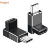 Угловой USB4 на USB-C адаптер 90 градусов, 40 Гбит/с, совместимый с Thunderbolt 4, удлинитель Male to Female для мобильного телефона и компьютера.