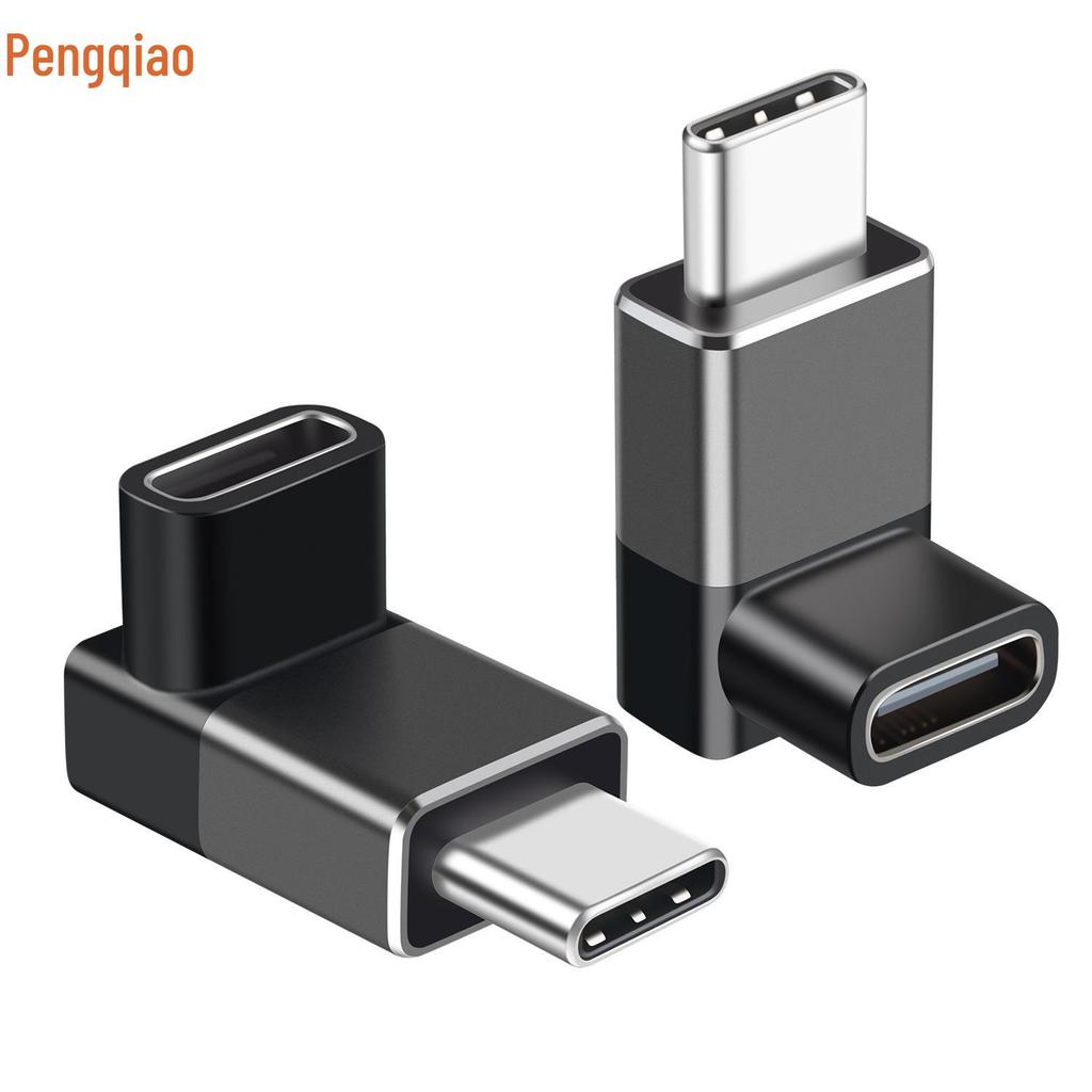 Угловой USB4 на USB-C адаптер 90 градусов, 40 Гбит/с, совместимый с Thunderbolt 4, удлинитель Male to Female для мобильного телефона и компьютера.