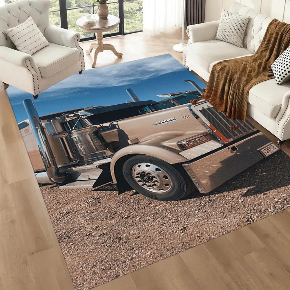 Kw Heavy Trucks Carpet Suitable For Living Rooms Playrooms Balcony Outdoor Antislip Carpet Office Home Decor