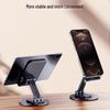 Round Metal Rotating Phone Holder - Portable Desktop Stand for Live Broadcasts, Lazy Person Design, Gift with Logo.