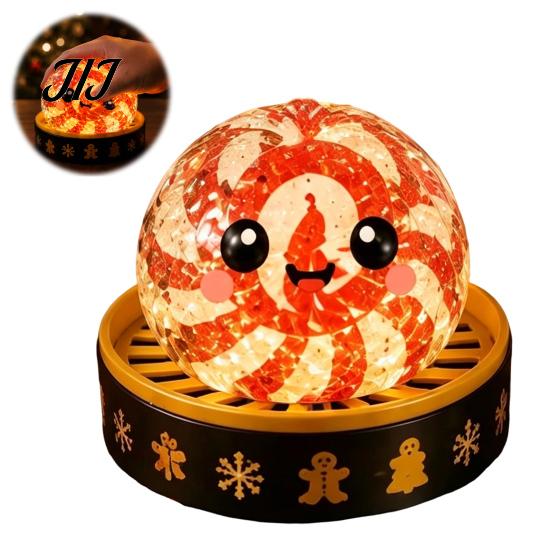 Soft Anxiety Relief Tools 1/5Pcs Christmas Dumpling Stress Toy, LED Glowing Squeeze Toy with Reduction Gadget Steamer, Santa Snowman Reindeer