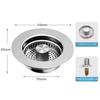 Kitchen Sink Drain Strainer Stainless Steel PopUp Sink Stopper Anti-Clogging Catcher Basket Odor Filter Plug Kitchen Accessories