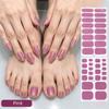 Self-Adhesive Gel Nail Stickers Pink Toenail Stickers Full Cover Nail Strips  Home Salon