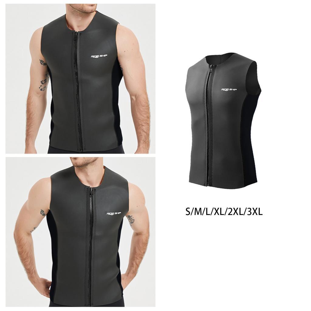 Diving Vest for Water Activities, Sleeveless Design with Zipper