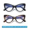 Женские очки 'кошачий глаз' леопардовой расцветки для чтения за компьютером, блокирующие синий свет, очки для пресбиопии с диоптриями +1.0+1.5+2.0+2.5+3.0oculos