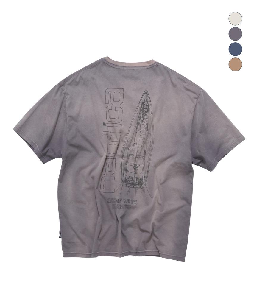 NAUTICA Yacht Blueprint T-Shirt (4 Colors) Nts5726