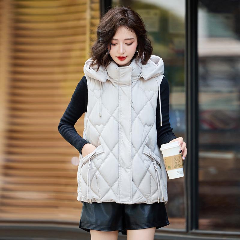 Осенне-зимний короткий жилет из хлопка, новая корейская версия, универсальный жилет, куртка, большой размер, утолщенный теплый жилет