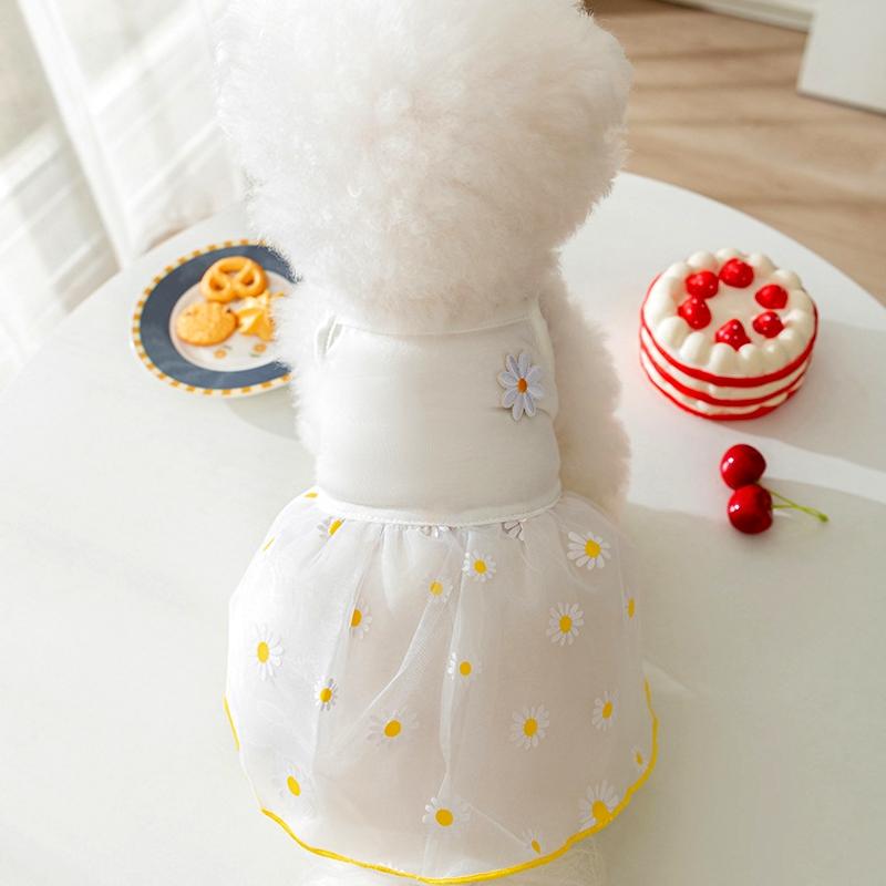 Летнее платье для собак маленьких пород, роскошная одежда для собак, чихуахуа, французский бульдог, бишон, костюм для собак, одежда для щенков, жилет для собак, юбка для домашних животных