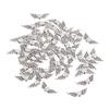 100pcs Pure Finish Angel Wing Beads Silver Wing Charm Beads Wing Spacer Beads  DIY Craft
