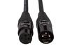 Hosa XLR Mic Cable 1.5m Male-Female HMIC-005 Black