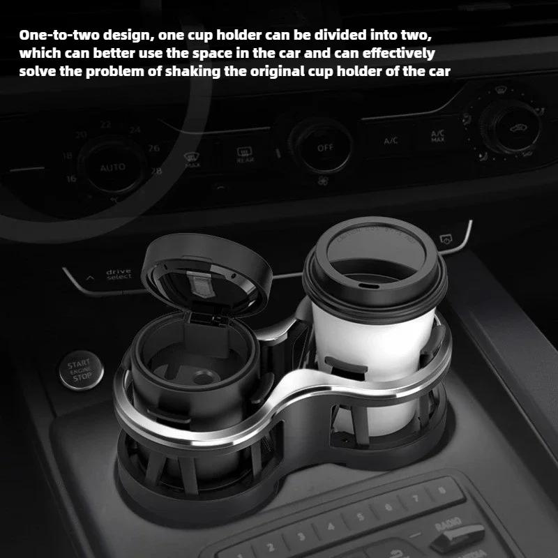 One Drag Two Drink Beverage Holder Car Drink Bottle Cup Holder Water Bottle Mount Stand Coffee Drinks Car Accessories