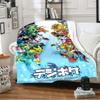 D Print Anime Digimon Blanket Soft Fleece Throw for Sofa Bed Couch Warm Digital Monster Tapestry Home Decor Gift