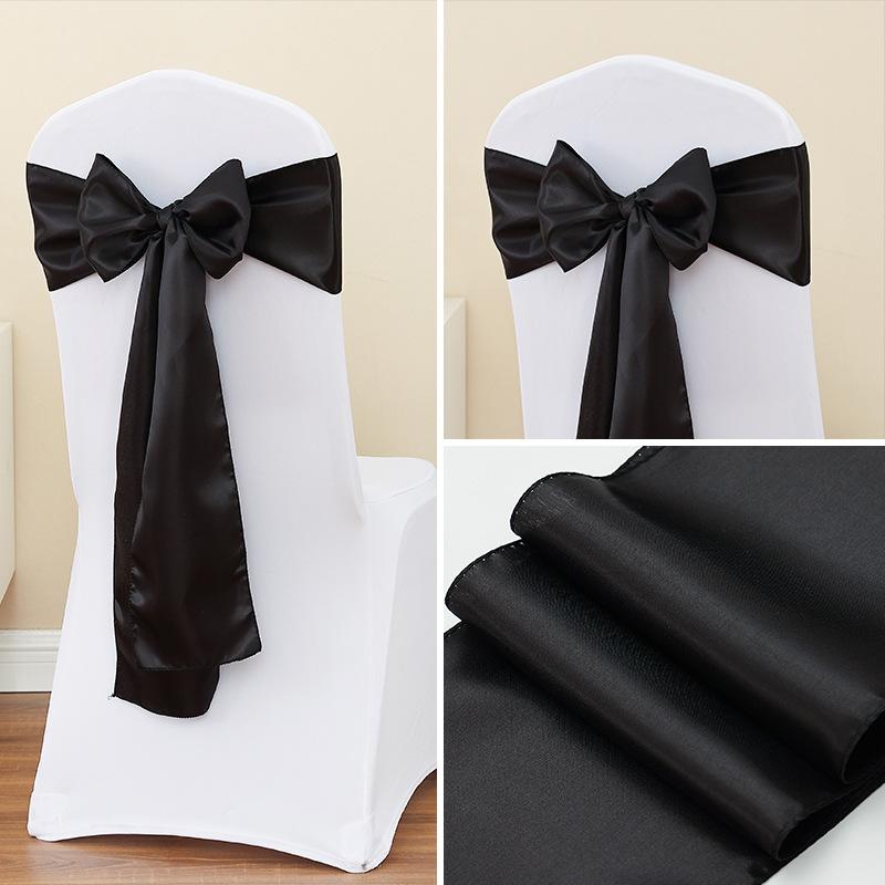Шелковая лента, бабочка, украшения на спинку стула для мероприятий, свадеб, вечеринок, чехлы для стульев с акцентом в виде бабочки
