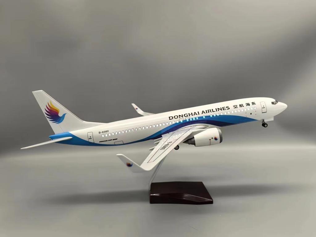 1/85 47СМ Масштабная модель самолета Donghai Airlines B737-800 Модели самолетов Дисплей Офисное украшение Литые самолеты Наборы моделей