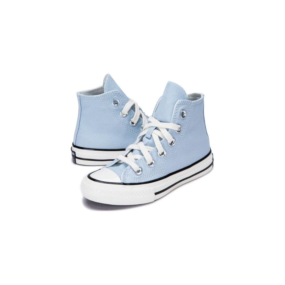 Converse Chuck Taylor All Star Comfortable Versatile Durable Breathable High Top Canvas Shoes Kids Sneakers Blue A06417C
