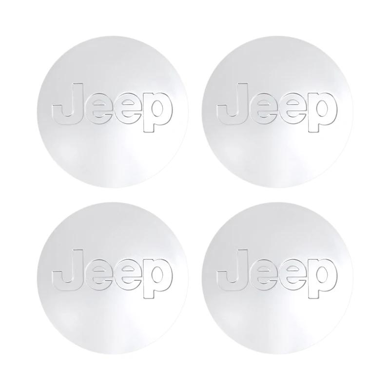 Для Jeep 4 шт. 55/63 мм Автомобильный значок Колпачок ступицы колеса Аксессуары для ступицы Для Jeep Grand Cherokee Wrangler JK Gladiator Compass Ren