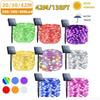 42M400Leds Солнечный светодиодный светильник, уличная гирлянда, садовая гирлянда на солнечных батареях, водонепроницаемая рождественская гирлянда для сада, украшение на открытом воздухе