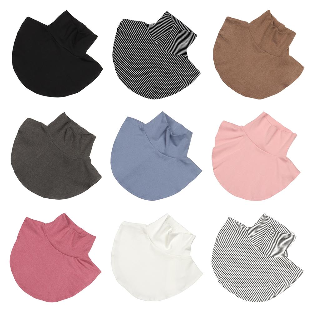 Женский съемный ветрозащитный вязаный гольф теплый фальшивый воротник шарф