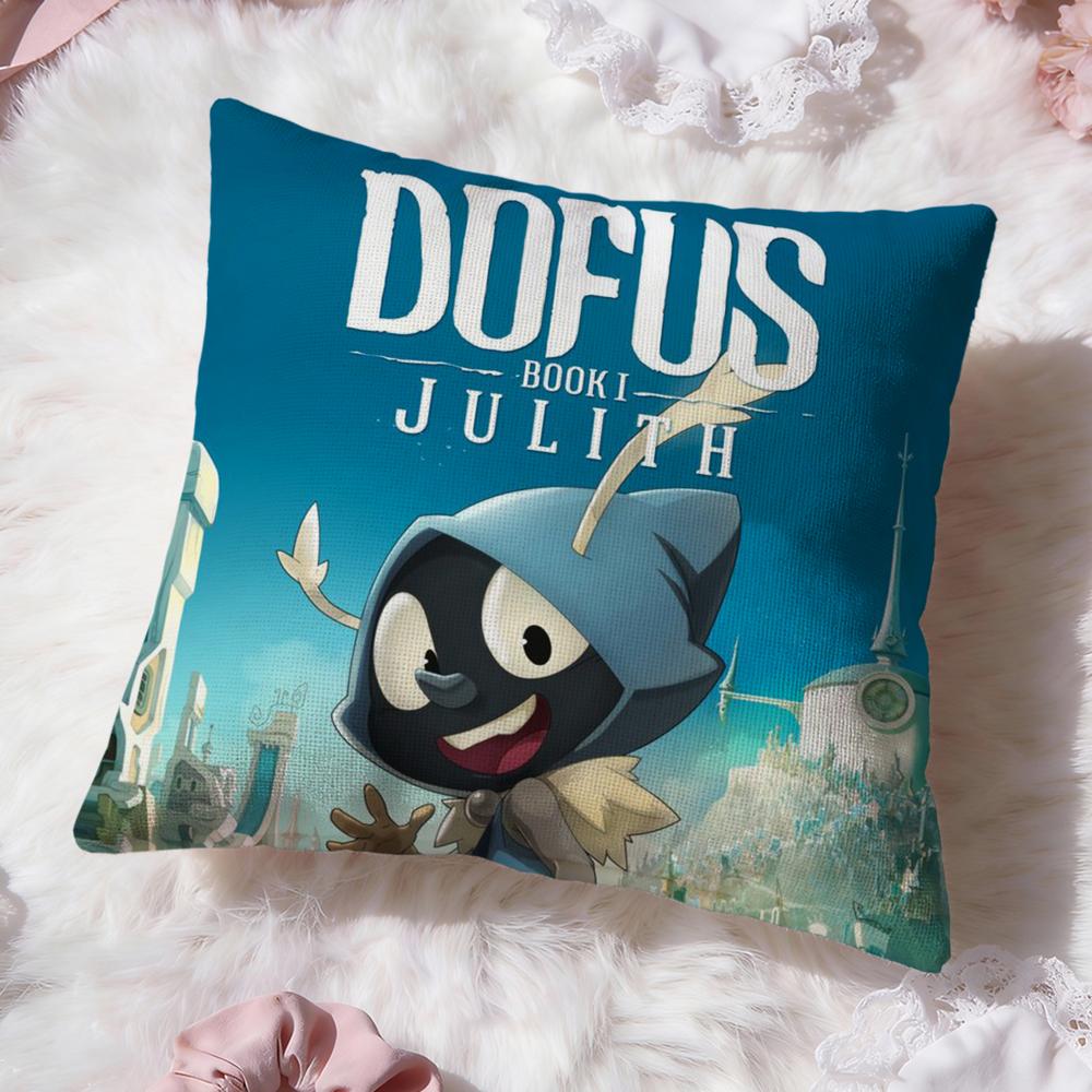 Игровой чехол для подушки D-Dofus Премиум-комфорт Двусторонний чехол для подушки - Дизайн "Два в одном" для любой комнаты и салона автомобиля