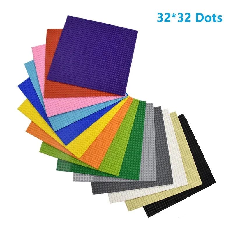 3 шт. Классические базовые пластины, блоки 32x32, 32x16 точек, ABS-пластик, строительные базовые пластины, кирпичи, сборка, город, дорога, друзья, городские игрушки