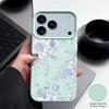 Чехол с принтом белых цветов для iPhone 17 18 Pro Max Кожаная текстура Силиконовая крышка для iPhone 16 15 14 13 Pro Max 16E 17E