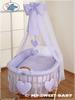 Moses basket with canopy - Amelie purple