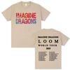 Imagine Dragons Band World Loom Tour 2026 New Hot Selling Mens Womens Casual Cotton Oversized Tshirt Street Wear