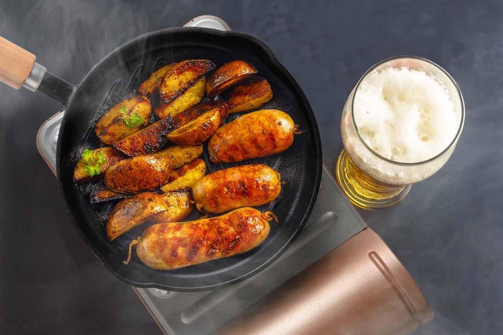 Ishigaki Cast Iron Skillet Grill Pan Wooden Handle 18cm 4455