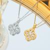 Four-leaf Flower Zircon Flowers Niche Light Luxury New High-end Necklace for Women