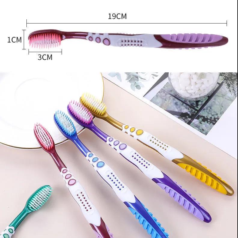 Medium Hard-Bristle Toothbrush for Smoke and Yellow Stain Removal, Individually Packaged.