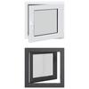 Basement Window RISOR 60 X 60 Cm PVC and Glass Anthracite