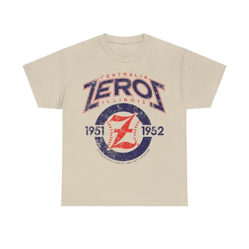 Футболка с логотипом бейсбольной команды Centralia Zeros, основанной в 1951 году, Иллинойс